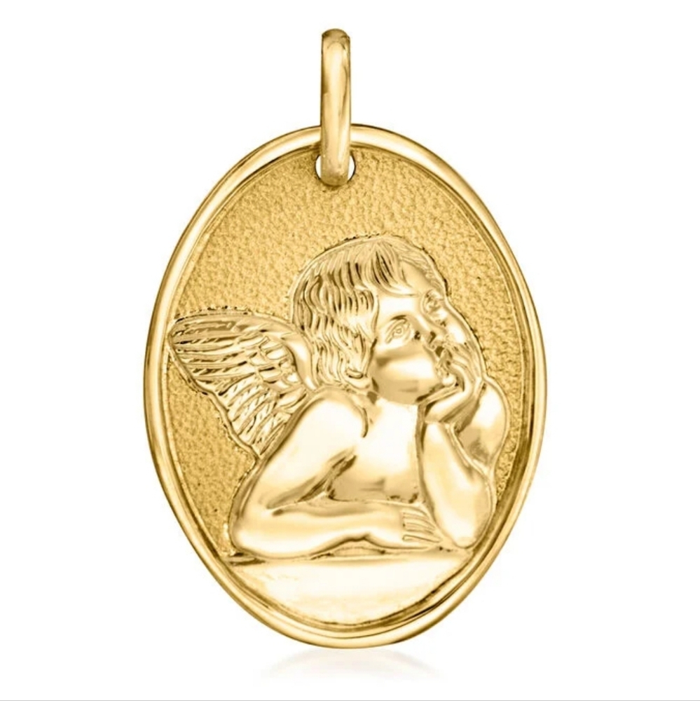 Ross-Simons 14K Yellow Gold Cherub Pendant